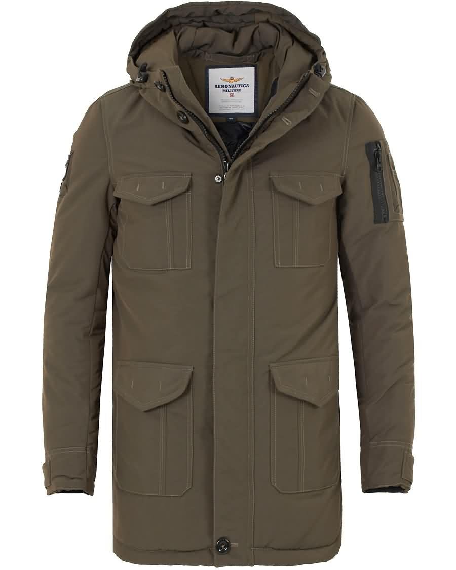 aeronautica ab1495 parka military green Hipster Klær tbe9i