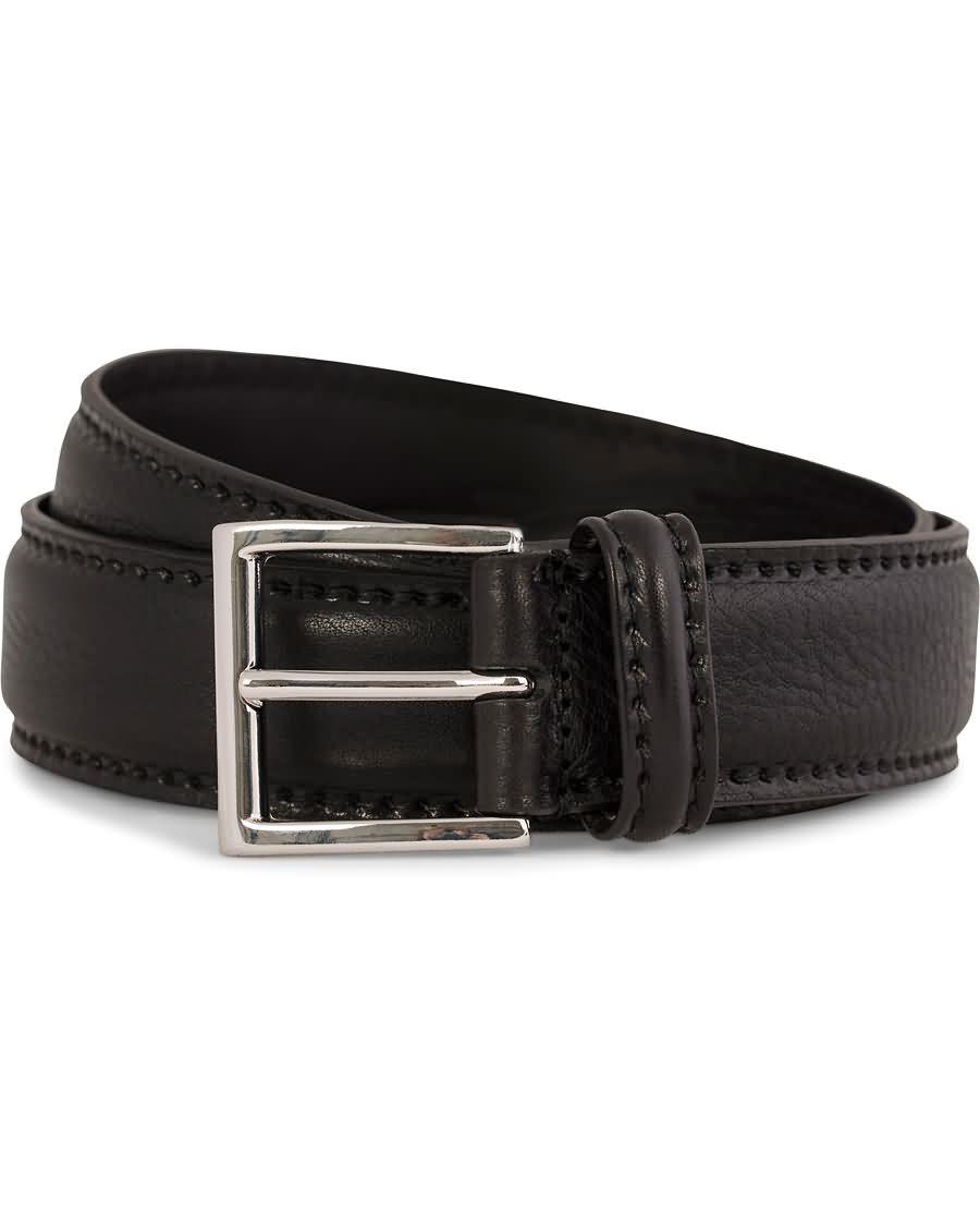 andersons plain leather belt 3,5 cm black 87f6z