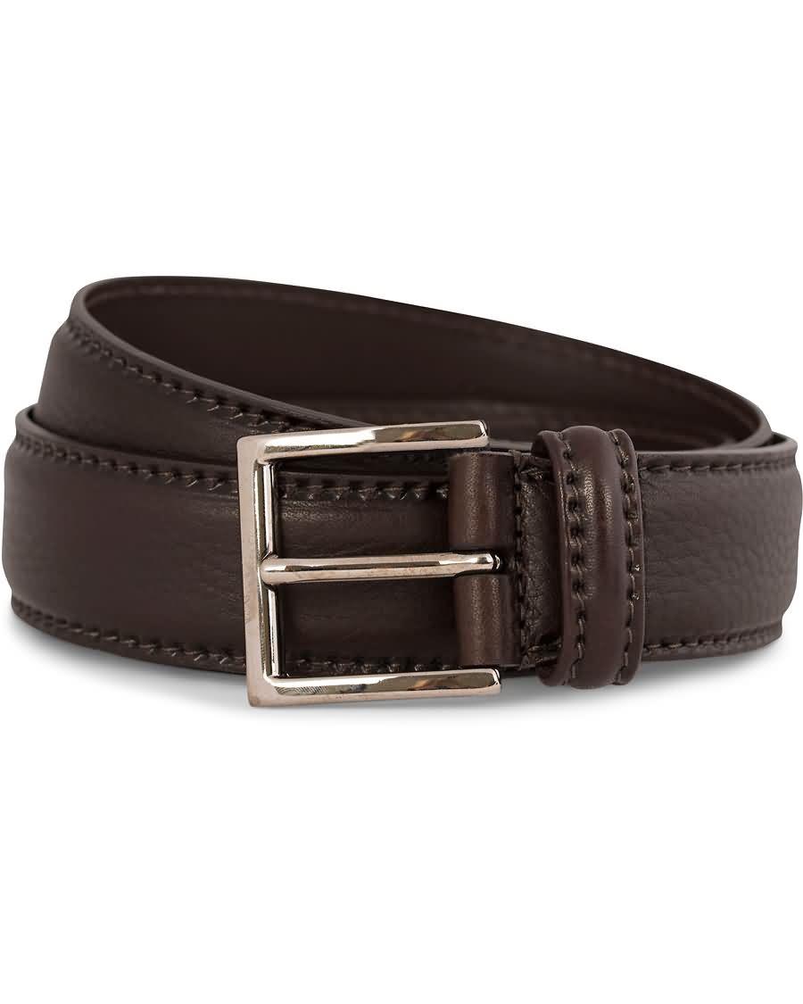 andersons plain leather belt 3,5 cm brown ntqvt