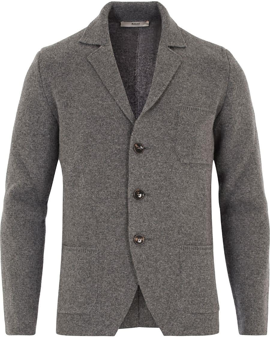 bally knitted cardigan grey melange Til Salgs wkwqv