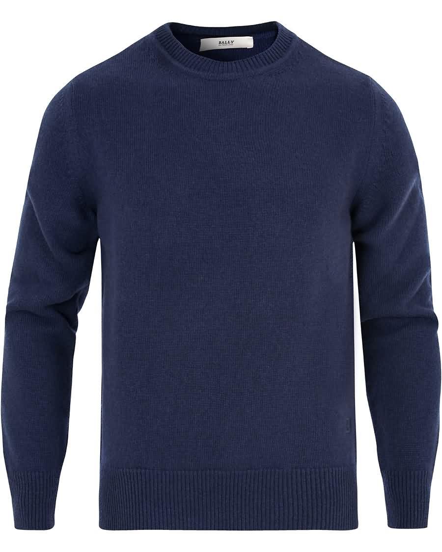 bally wool knit sweater ink blue Lyn Levering 31a3d