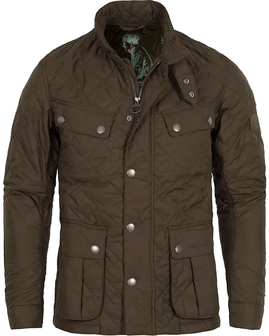 barbour international ariel quilted jacket olive Pene Klær 6mpup