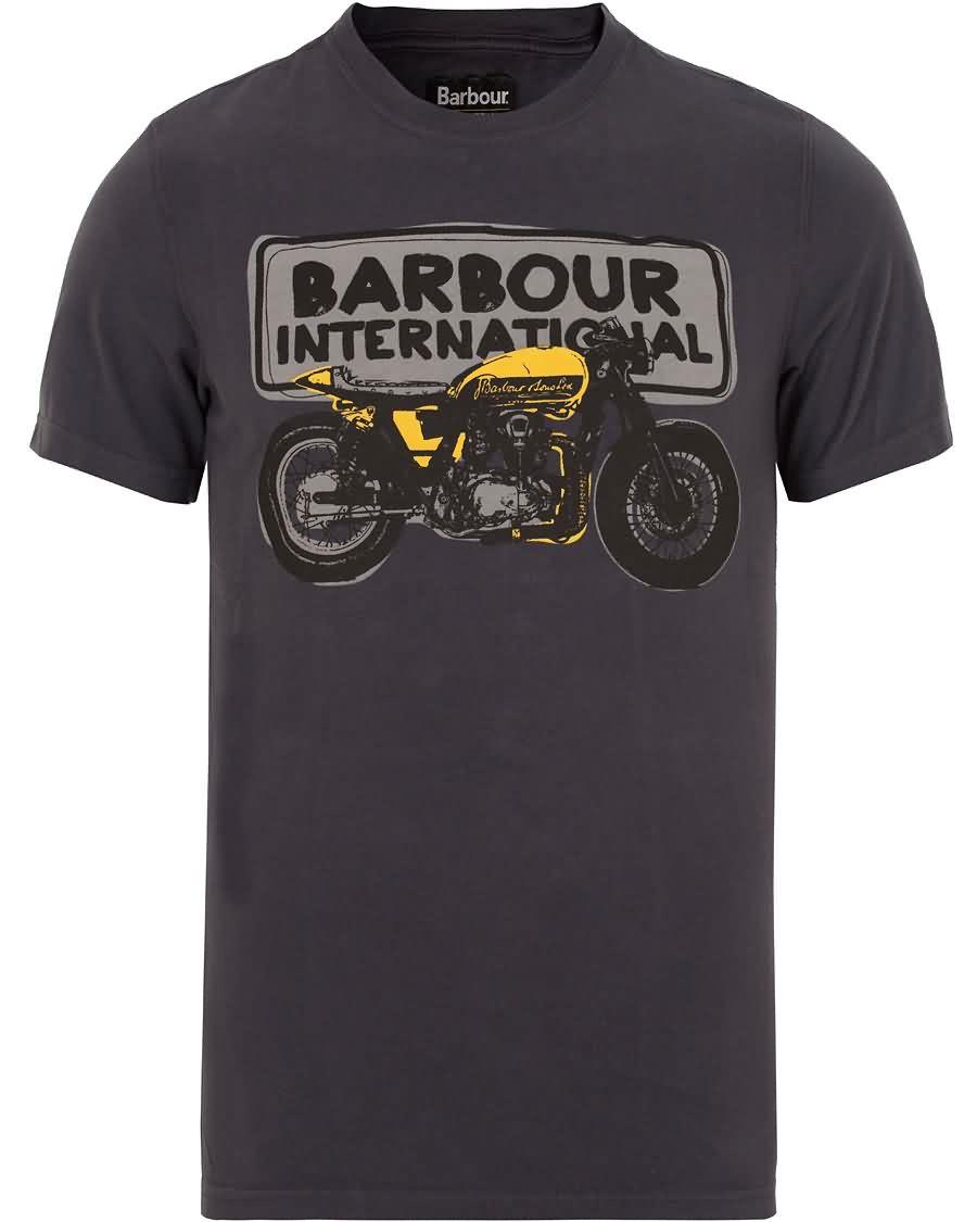 barbour international sketch tee dark navy Fantastisk ppgnw