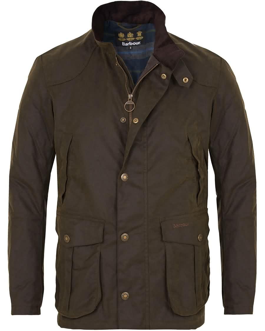 barbour lifestyle leeward wax jacket olive For Engros 560zi