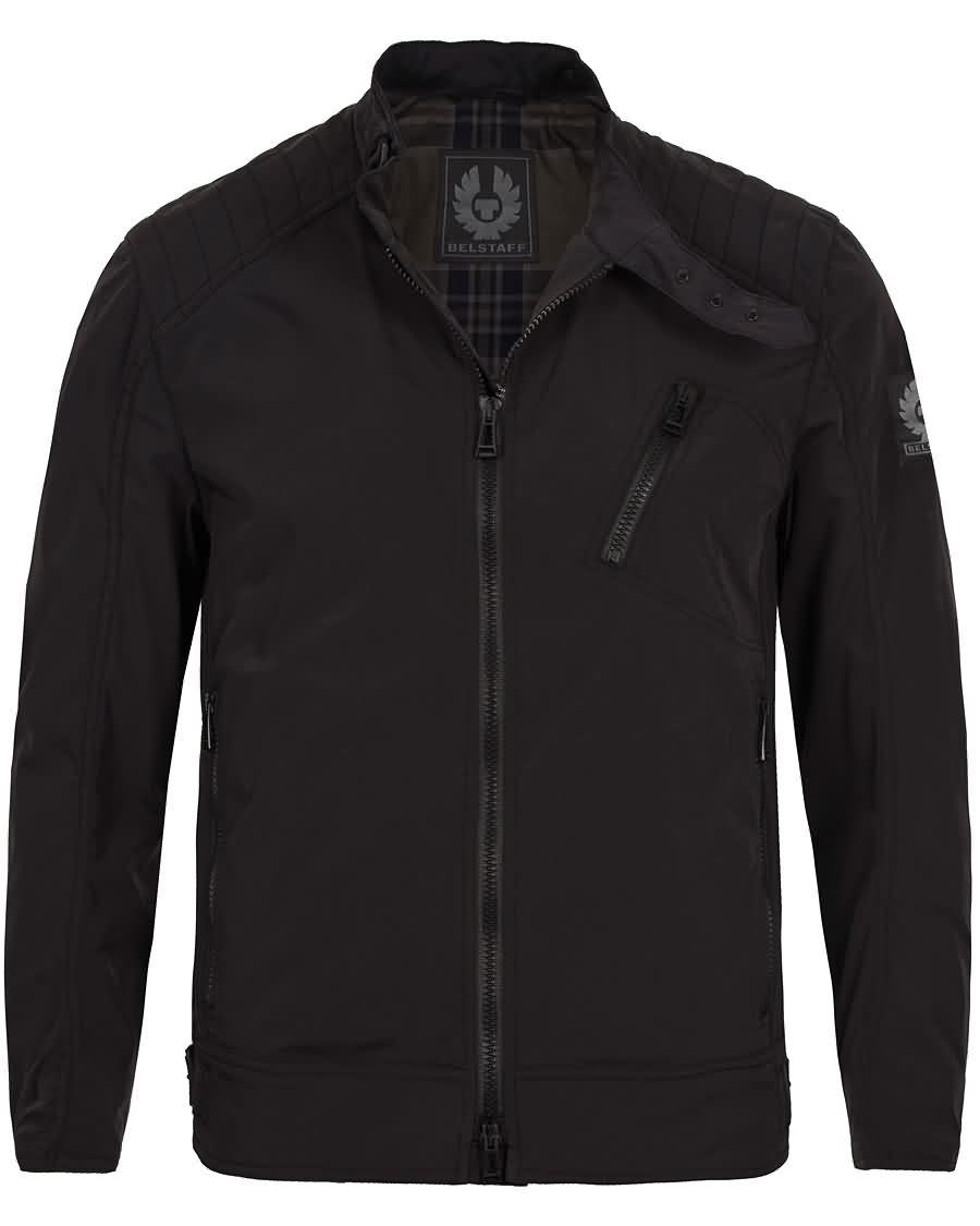 belstaff k racer blouson jacket black Ingen Skatt yqjzg