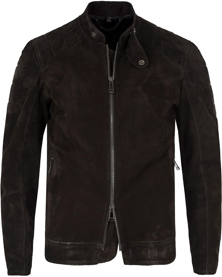 belstaff leamington suede jacket black På Salg Ingen Skatt 4396z