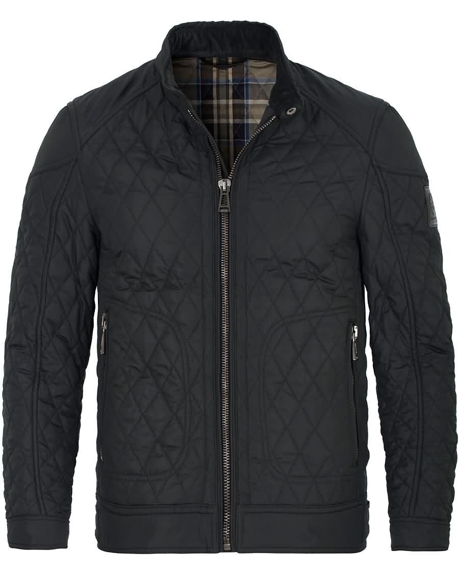 belstaff new bramley quilt jacket black Sport Billige nstnk