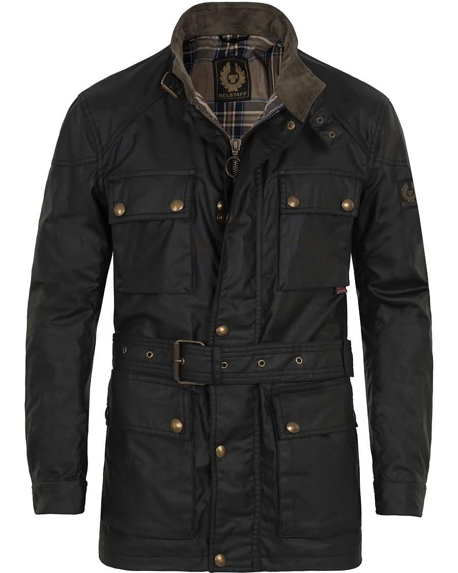 belstaff roadmaster belted jacket black Slipp Engros 4achy