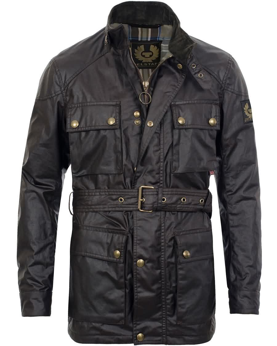 belstaff roadmaster belted jacket mahogany brown Engros Klær pd4c5