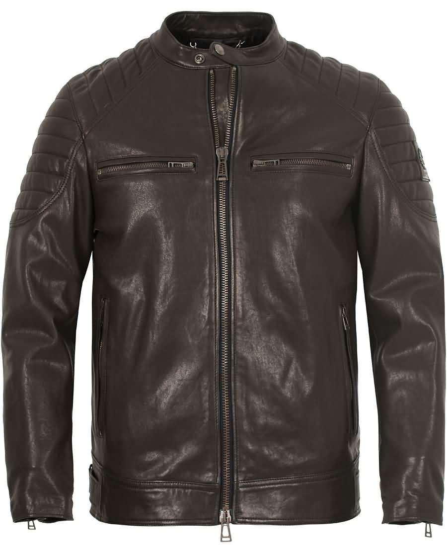 belstaff stoneham leather jacket black På Salg Populær qoe8q