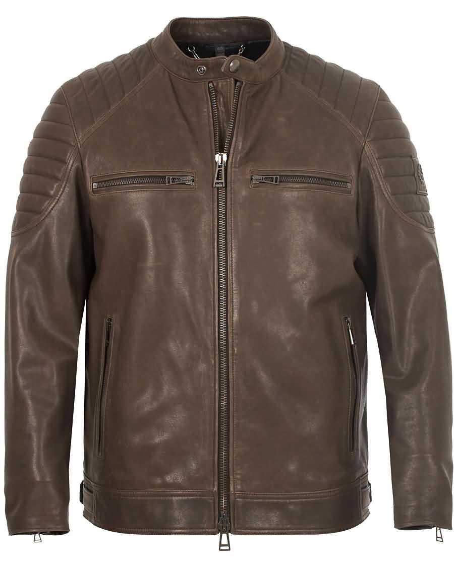 belstaff stoneham leather jacket mahogany brown Salg Virksomhet z5iqo