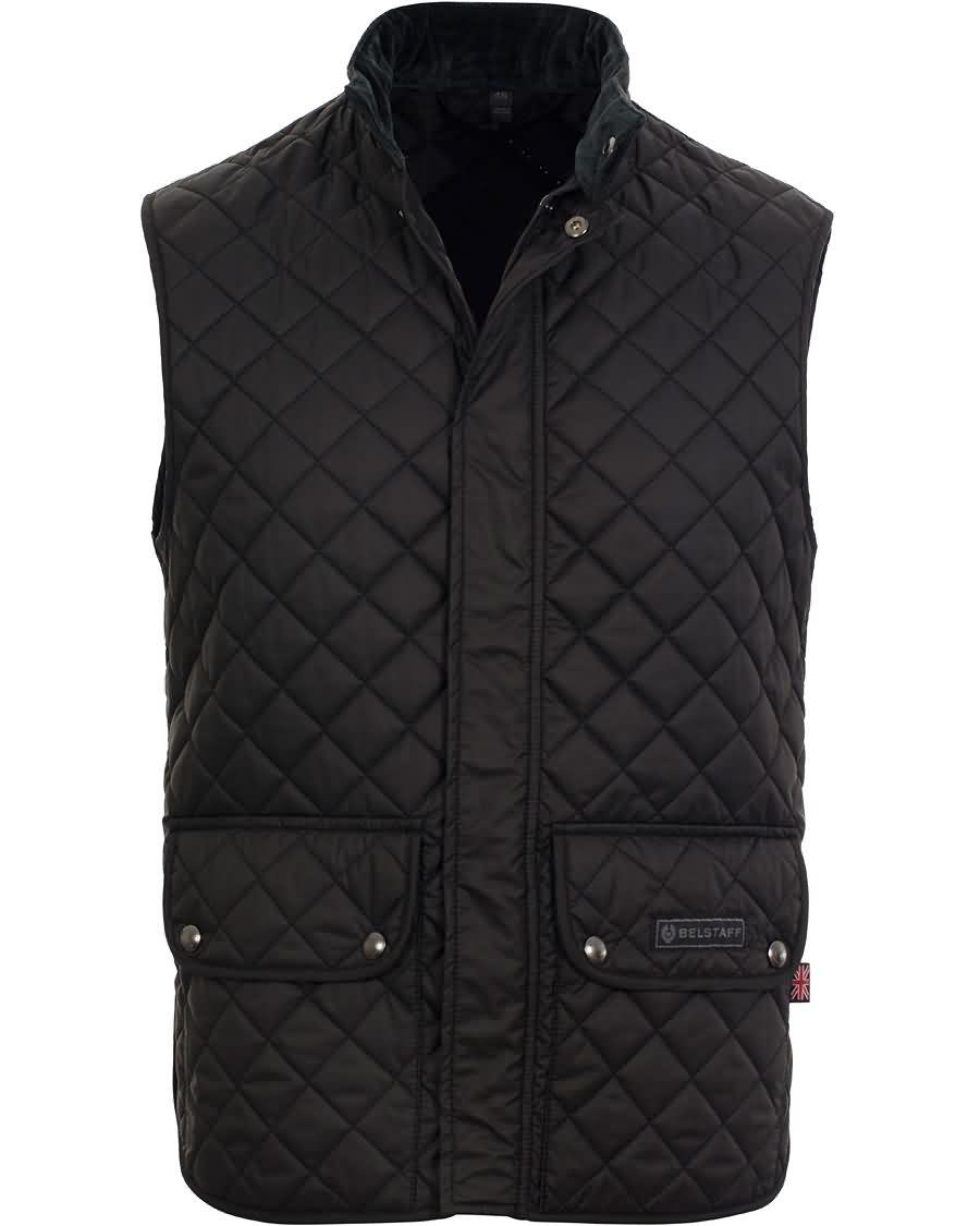 belstaff waistcoat quilted black Kvalitet na6cl