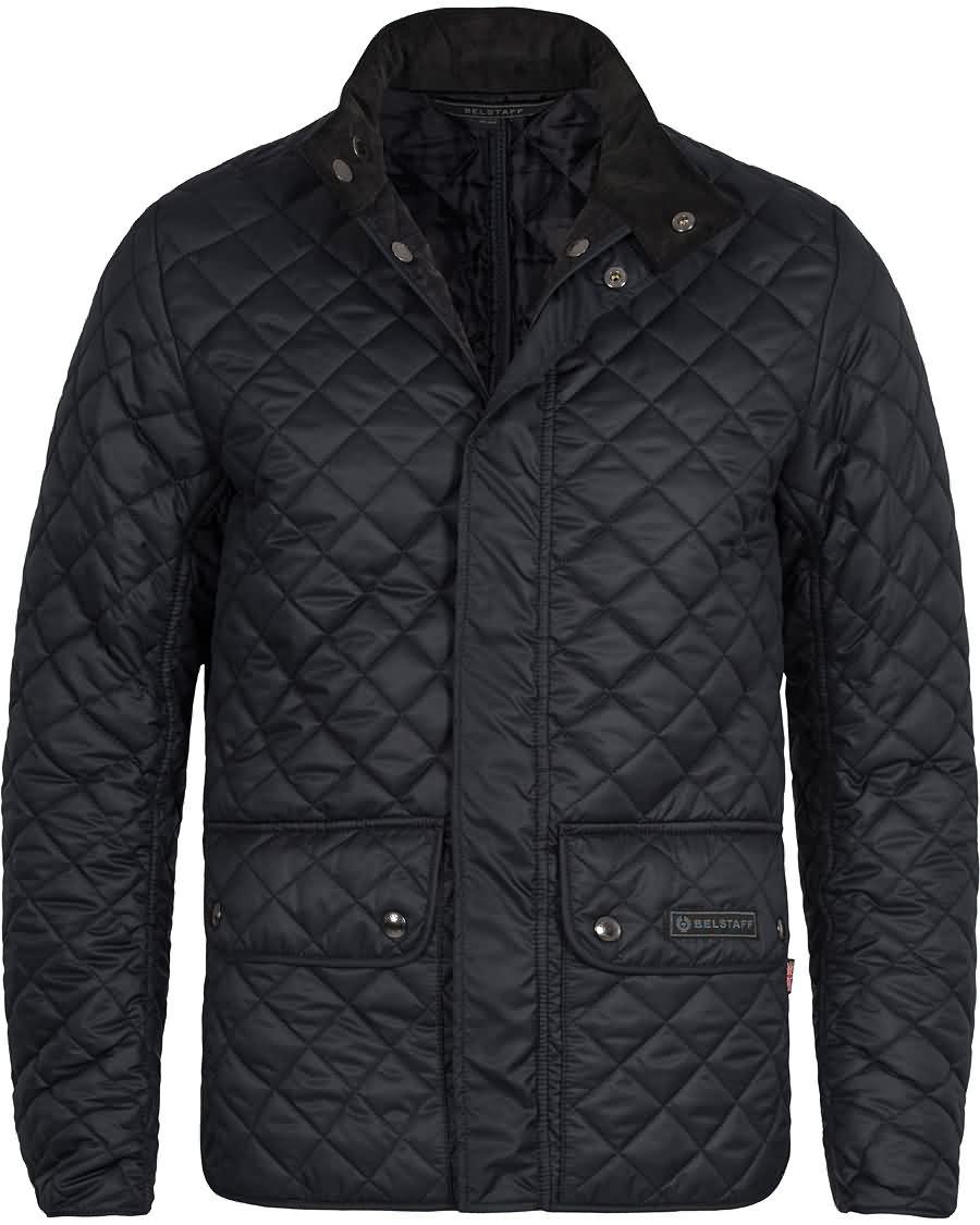 belstaff wilson quilted jacket navy På Salg Populær 8kr20