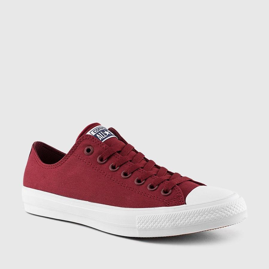 converse chuck taylor all star ii oxford menn burgundy sko På Salgsprisen h7qbc