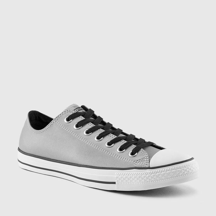 converse chuck taylor all star oxford menn reflective sølvsvartehvit sko Bare Kjøpe Det i17q0