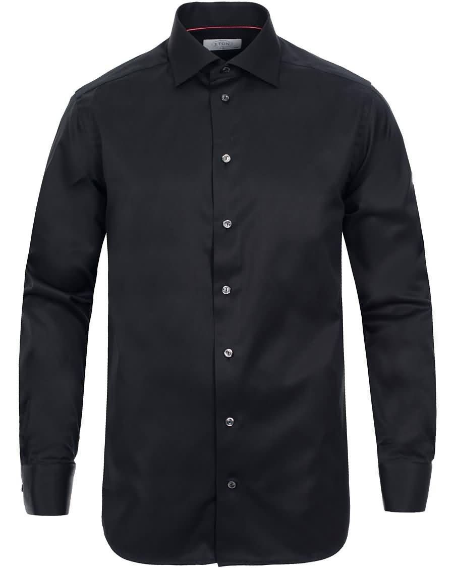 eton contemporary fit shirt black Godt Salg 2pwlc