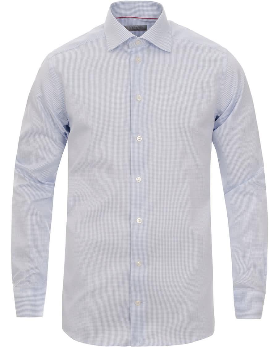 eton contemporary fit shirt check blue Elg Billig 0i1ul