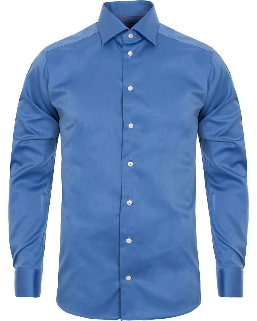 eton slim fit cut away shirt napoli blue For Salg Ekte, Ny 9hwmp