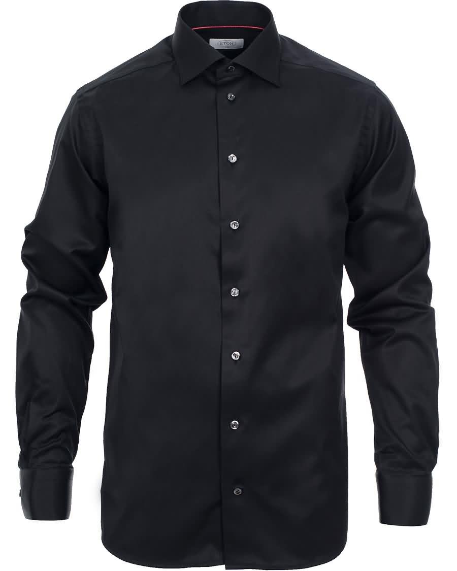 eton slim fit shirt black For Prisen Lav xqbgv