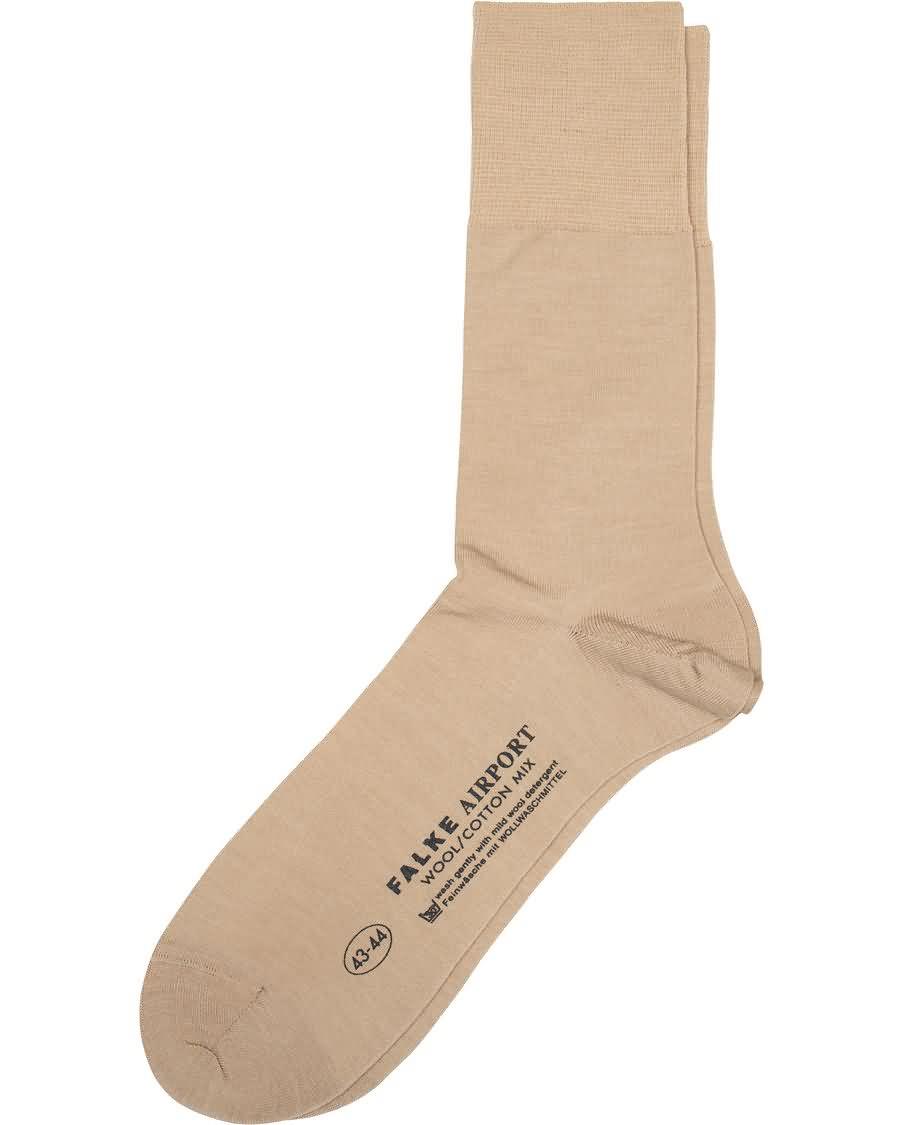 falke airport socks sand På Salg Rimelig qb43t