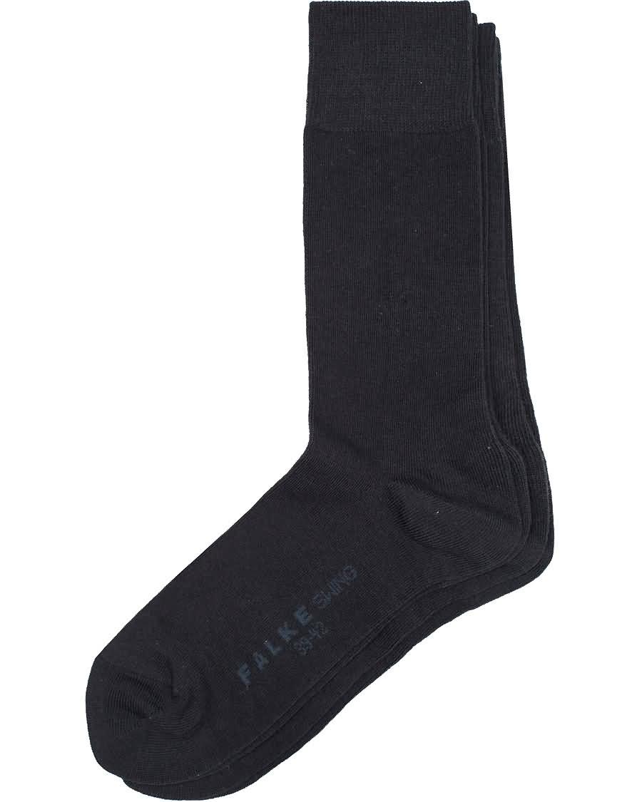 falke swing 2-pack socks dark navy Kjente Klesmerker hjh3a