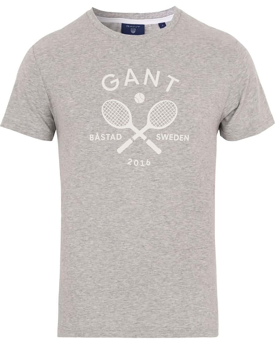 gant båstad t-shirt grey melange Fasjonable Klær ppia8