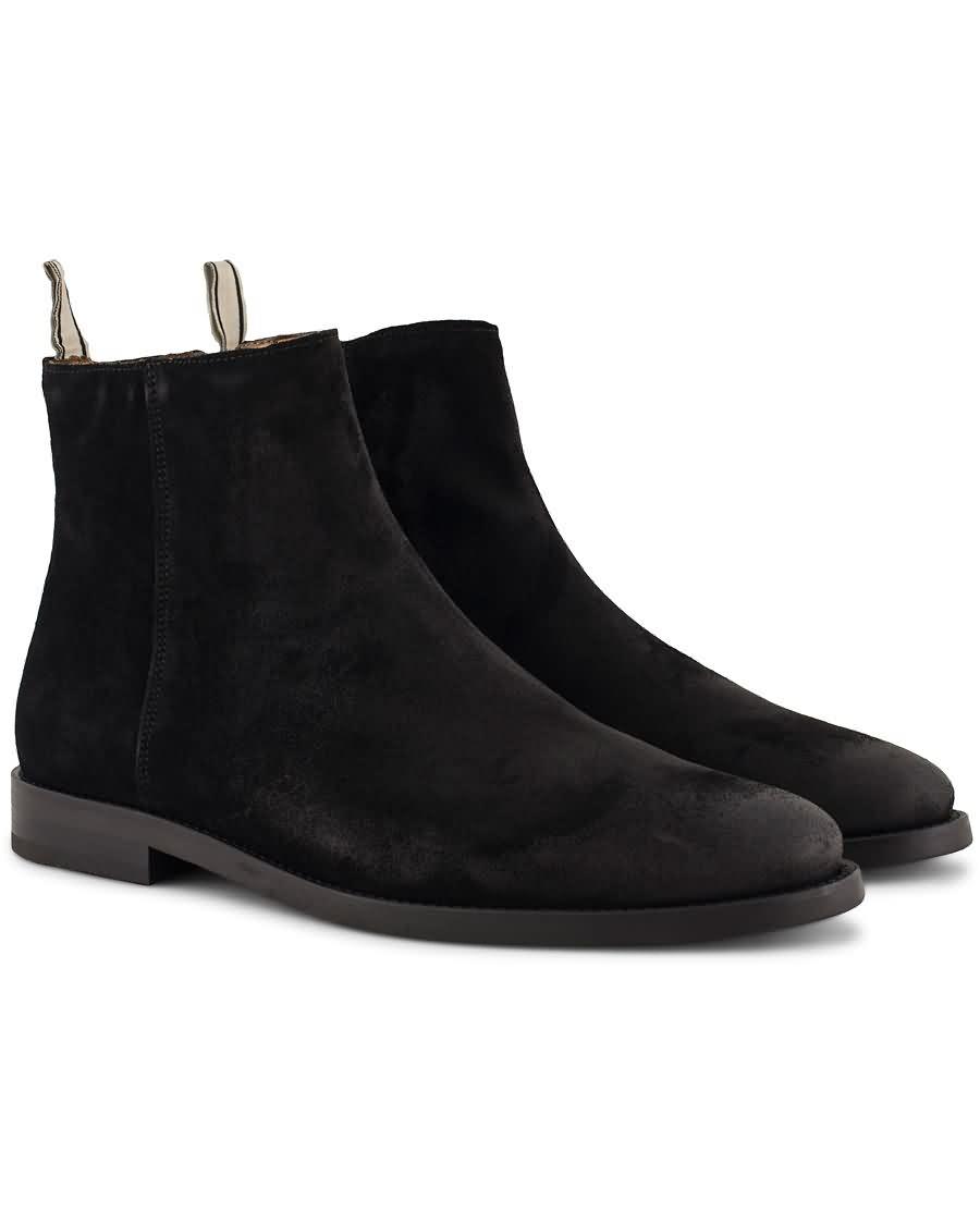 gant max zip chelsea boot black suede Style Billig sqj77