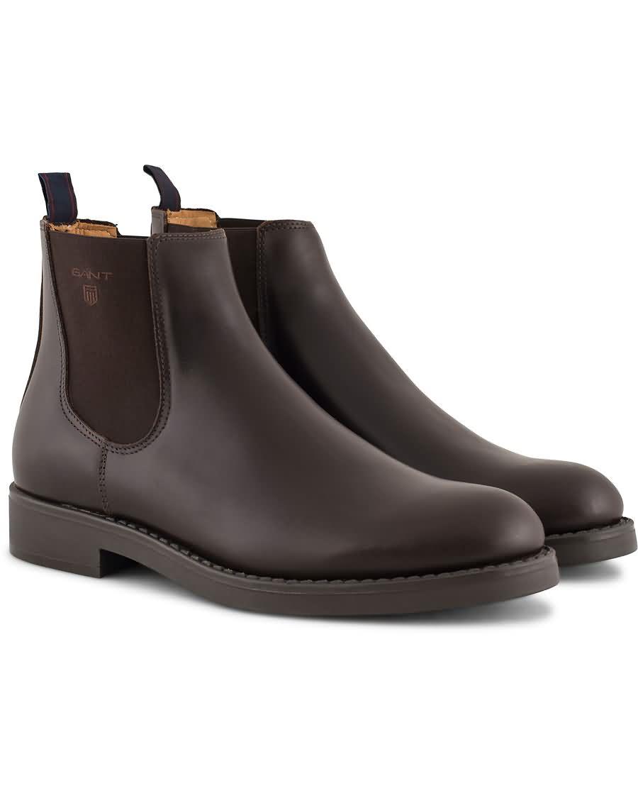 gant oscar chelsea boot calf dark brown Fashion Butikker t9l2o