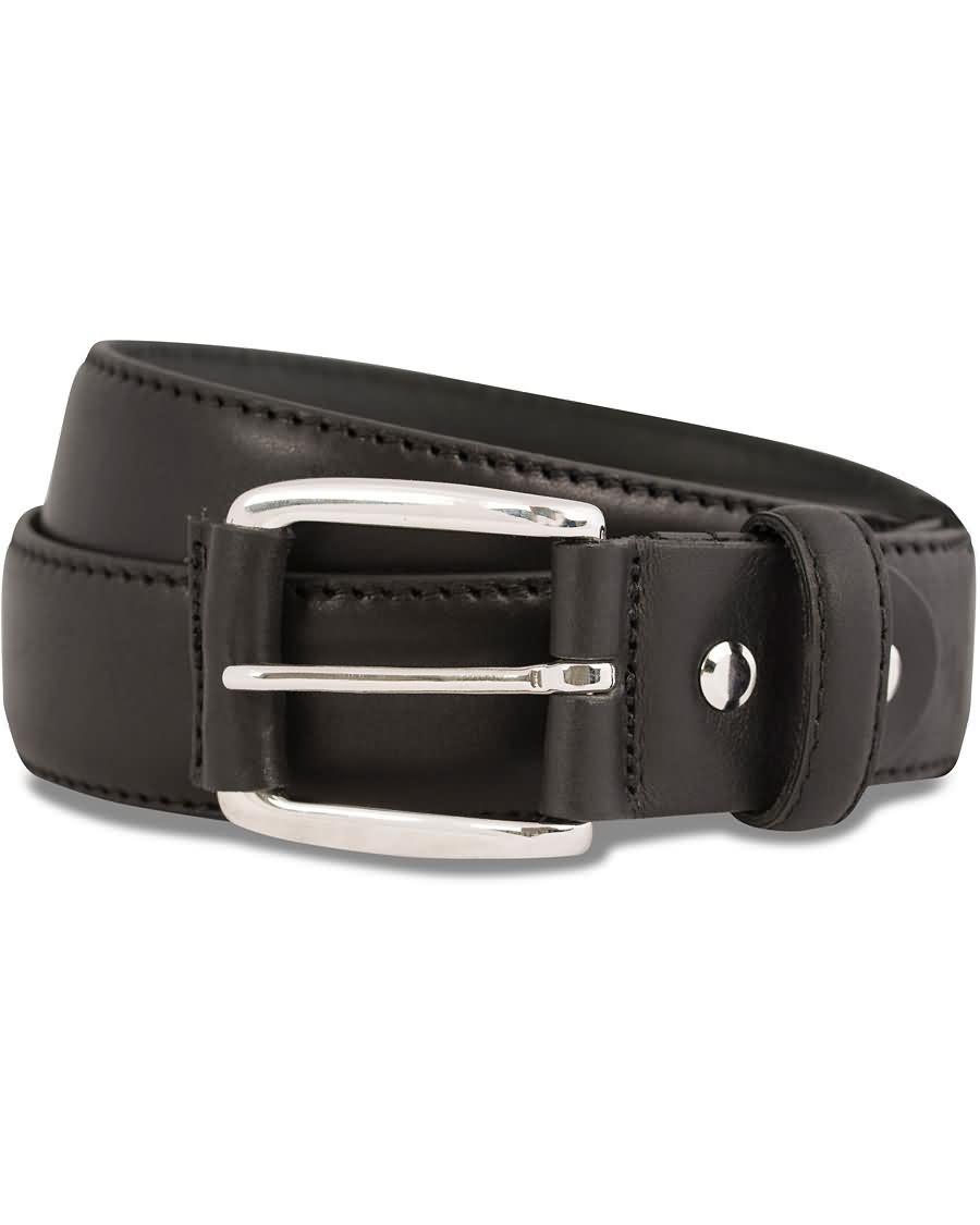 gant plain leather 3,5 cm belt black gt8bm