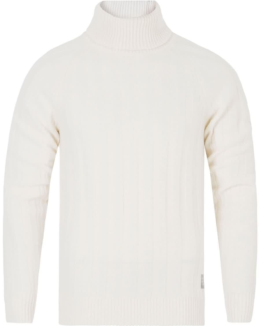 gant rib wool turtleneck off white Mote Online avnue