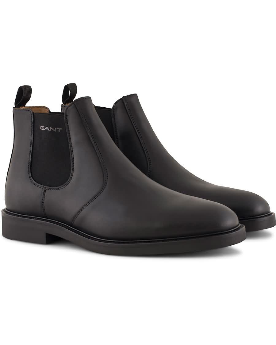 gant spencer chelsea boot calf black Ingen Skatt l1sje