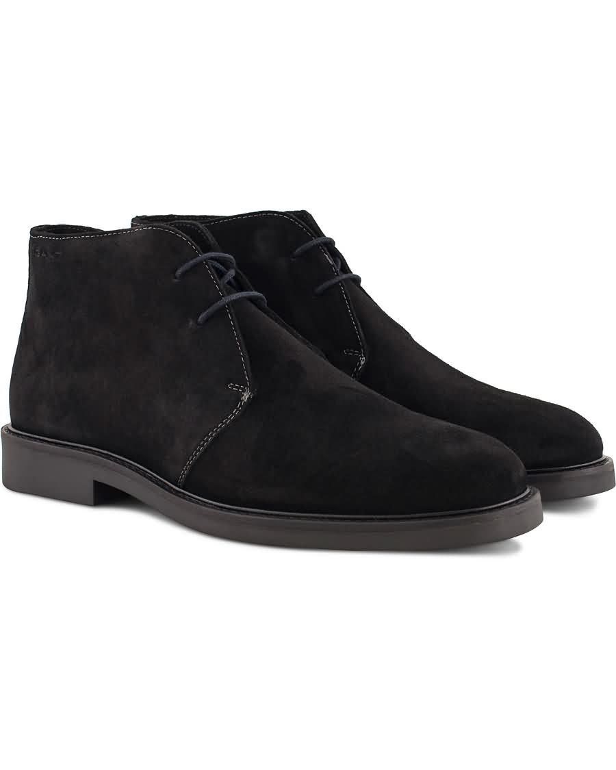 gant spencer chukka boot black suede Ærverdig e6lbm