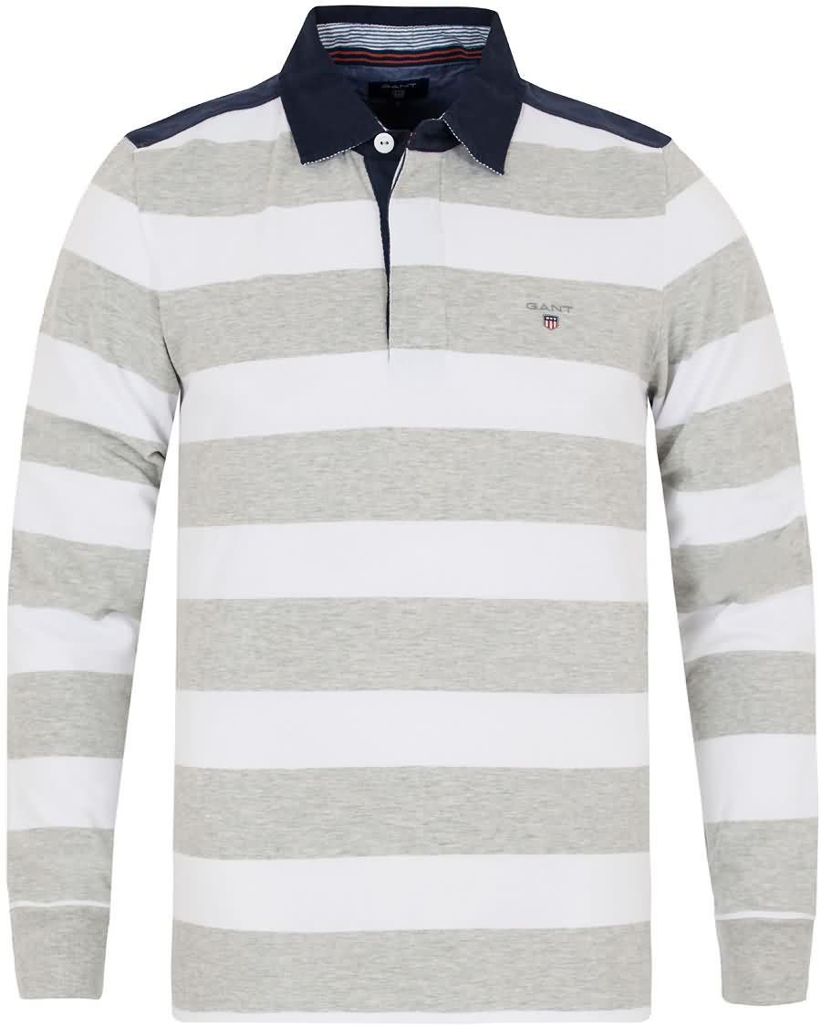 gant striped heavy rugger grey melange Salg For Billig h6teq