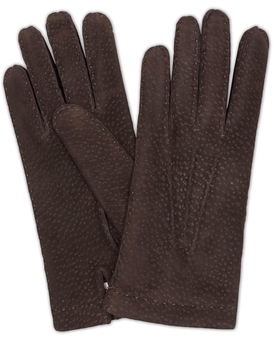 hestra carpincho handsewn cashmere glove espresso brown ei2uz