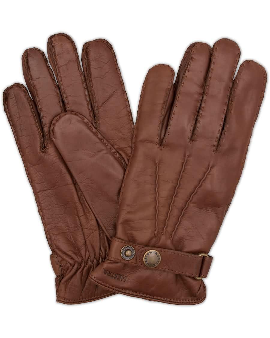 hestra jake wool lined buckle glove chestnut h14sg