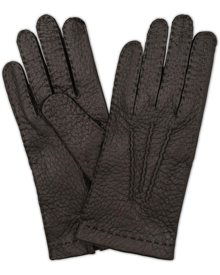 hestra peccary handsewn unlined glove black zbi04