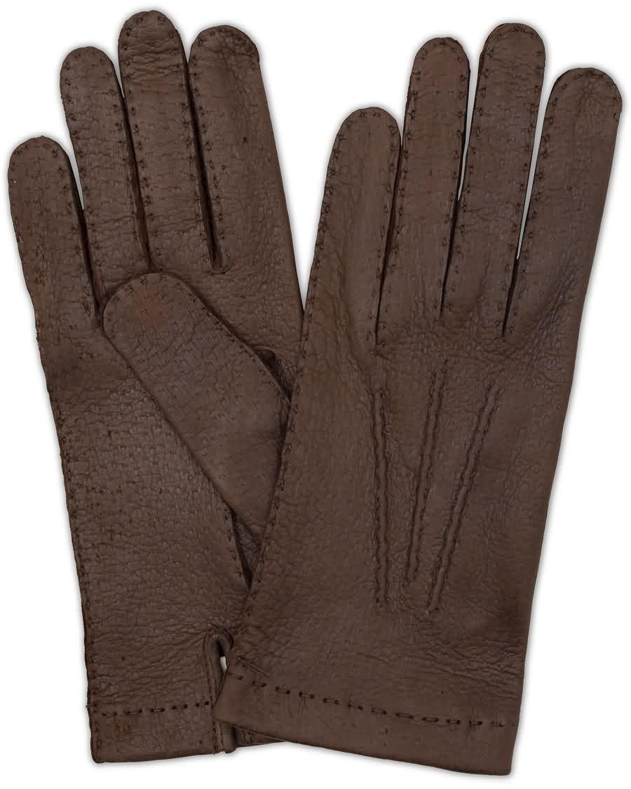 hestra peccary handsewn unlined glove espresso brown 7tbkw