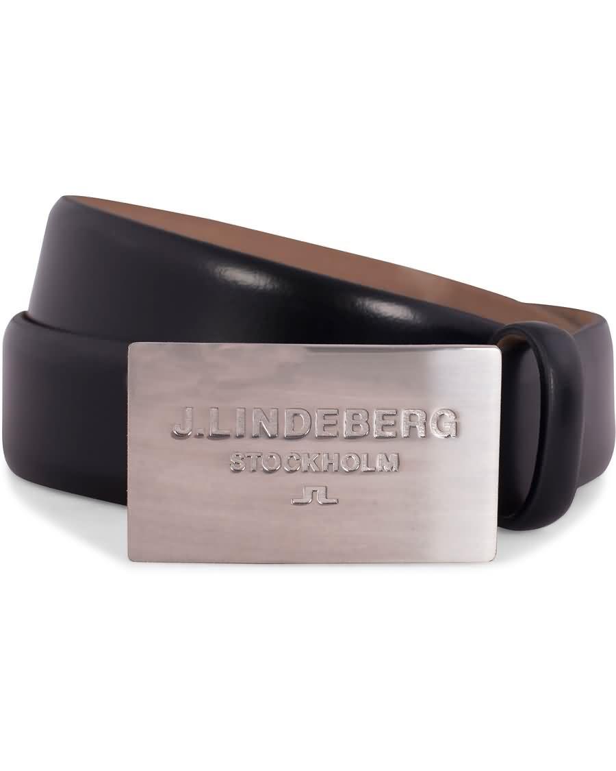 j.lindeberg s-belt 52000 cow leather 3 cm black ji33d