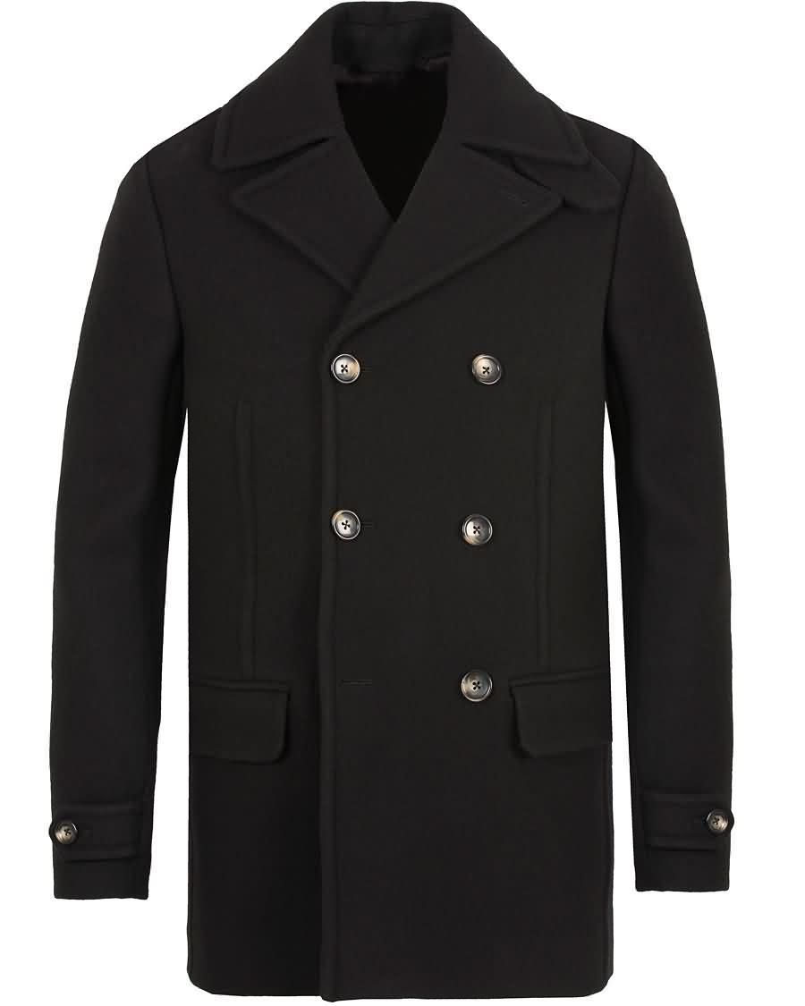 j.lindeberg wilton pea coat jacket black Billige Klær 86ggb