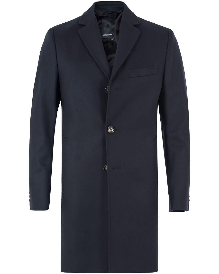 j.lindeberg wolger compact melton coat dark navy Høy Quaity 10g3i