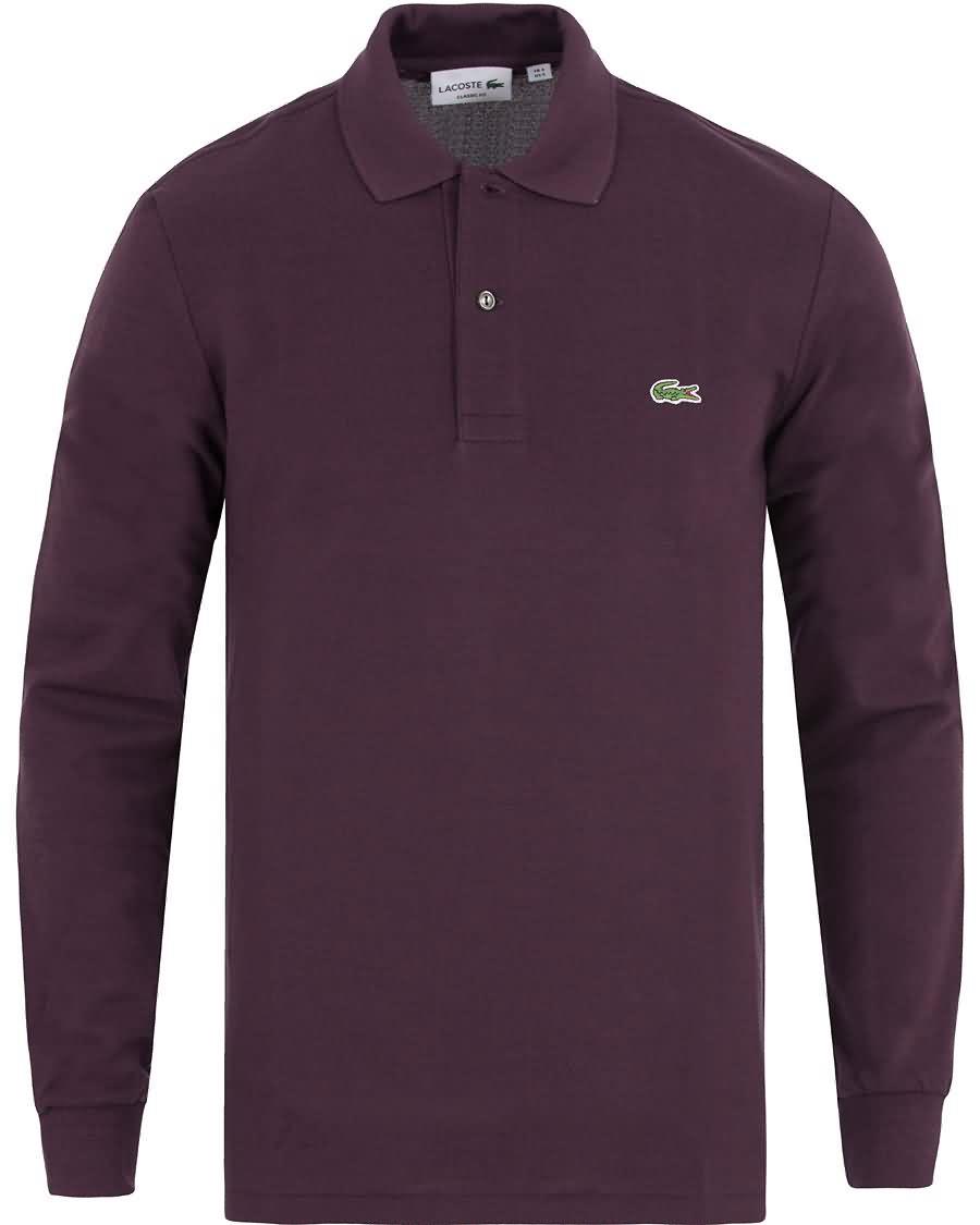 lacoste long sleeve original polo bougainvillier mouiline Opprinnelige Prisen 5eadx