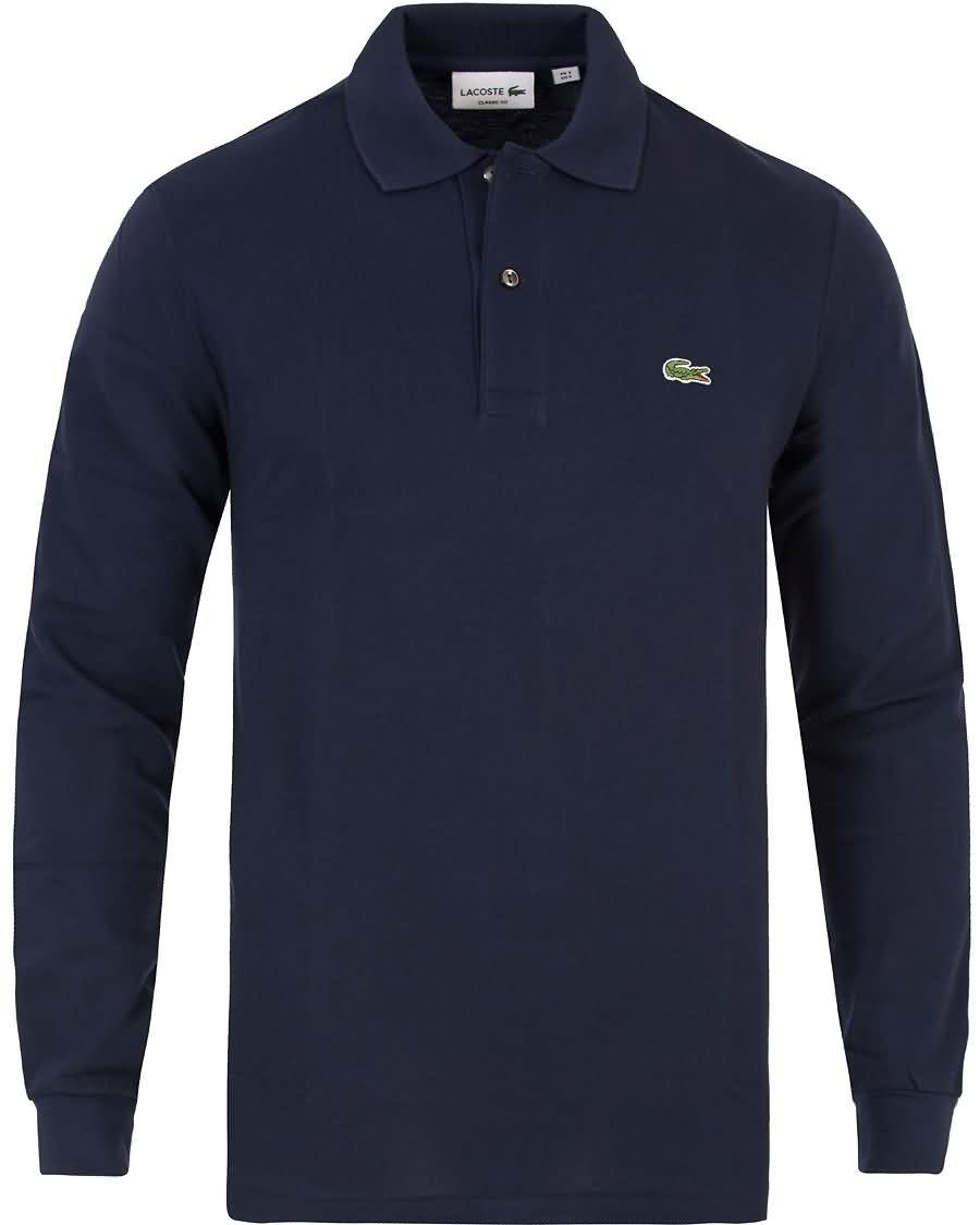 lacoste long sleeve piké navy pl4ud