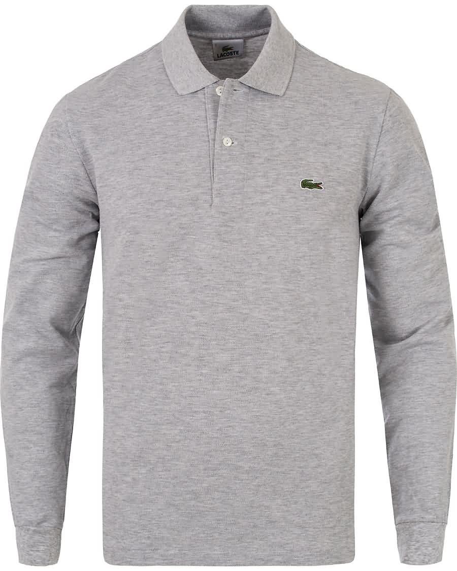 lacoste long sleeve polo piké silver chine Atmosfære rk8zc