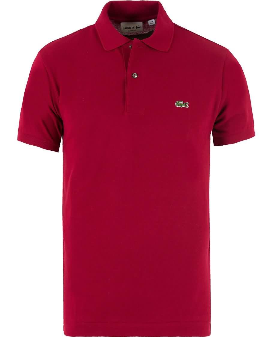 lacoste original polo piké bordeaux Ny Kampanje l2fkc