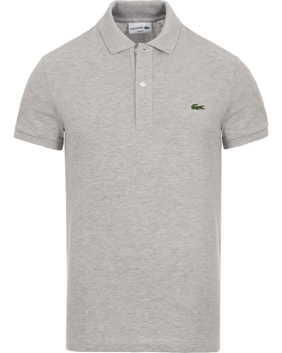 lacoste slim fit polo piké silver chine Lavpris Rimelig jus18