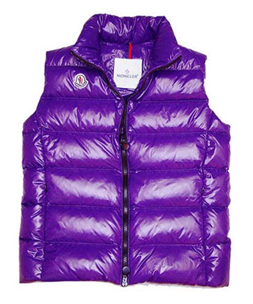 billige moncler ermer vest kvinner zip violet Bulk Klær booao