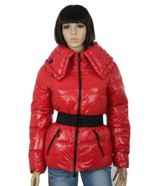 moncler aliso designer kvinner dunjakker med belt dark red Virkelig Rimelig r3m91