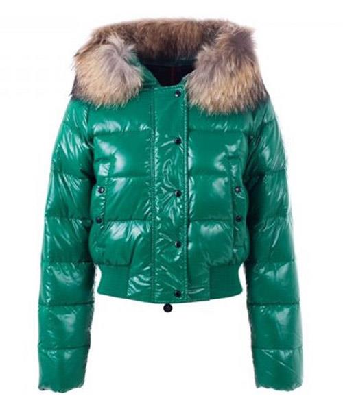 moncler alpin classic eider dunjakker kvinner fur collar grønn Sport Roman sgfgx