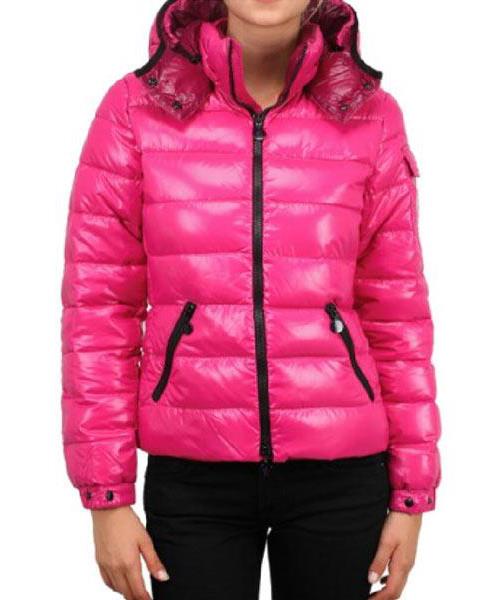 moncler bady winter kvinner down jacket zip hooded pink Toronto 499gr