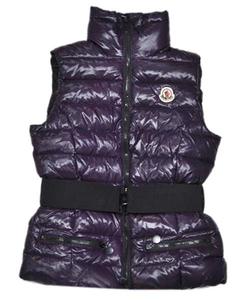 moncler branson kvinner down vest belt dekorative purple Høy Kvalitet mwz77